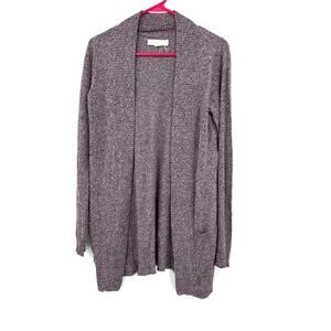 Staring at Stars Small Sweater Purple heathered‎ open Front Cardigan Long Sleeve